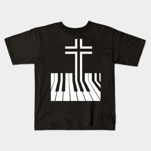 Christian Piano Player Gift Design Piano Teacher Keyboard Kids T-Shirt